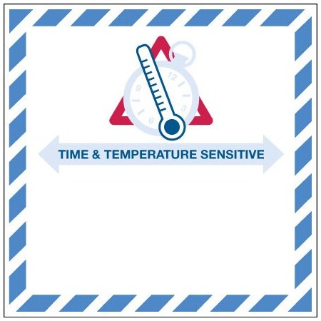 Bsc Preferred 4 1/4 x 4 1/4'' - ''Time And Temperature Sensitive'' Label BUY00024553